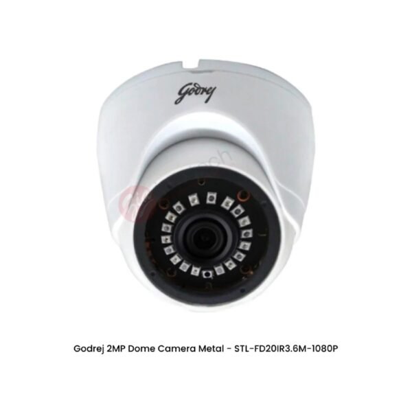 Godrej 2MP Dome Camera Metal – STL-FD20IR3.6M-1080P